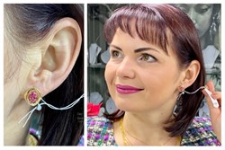 *Серьги Розовый Топаз цв Лимонное арт. 20330923-358 вес 4,16 г - фото 93467 *Серьги Розовый Топаз цв Лимонное арт. 20330923-358 вес 4,16 г - фото 93467