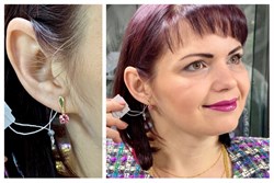 *Серьги Розовый Топаз цв Лимонное арт. 20330097-365 вес 2,76 г - фото 93472 *Серьги Розовый Топаз цв Лимонное арт. 20330097-365 вес 2,76 г - фото 93472