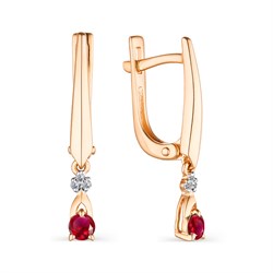 *Серьги Рубин цв Красное арт. 23484-103-886 (вес 2,62 г) - фото 94449 *Серьги Рубин цв Красное арт. 23484-103-886 (вес 2,62 г) - фото 94449