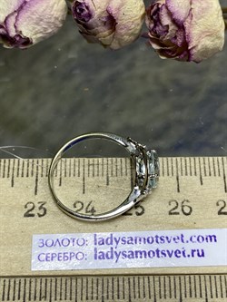 *Кольцо р.17,25 Аквамарин цв Белое арт. 648к-587 вес 2,06 г - фото 95020 *Кольцо р.17,25 Аквамарин цв Белое арт. 648к-587 вес 2,06 г - фото 95020