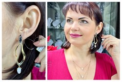 *Серьги Белый Жемчуг Барокко цв. Лимонное арт. 2-508179-00-28-238 вес 8,16 г - фото 96907 *Серьги Белый Жемчуг Барокко цв. Лимонное арт. 2-508179-00-28-238 вес 8,16 г - фото 96907