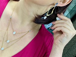 *Серьги Белый Жемчуг Барокко цв. Лимонное арт. 2-508179-00-28-238 вес 8,16 г - фото 96908 *Серьги Белый Жемчуг Барокко цв. Лимонное арт. 2-508179-00-28-238 вес 8,16 г - фото 96908