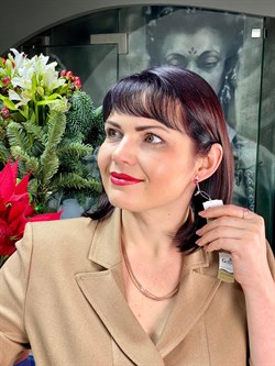 *Серьги Розовый Топаз цв Красное арт. 20331434-700 вес 2,55 г - фото 97028 *Серьги Розовый Топаз цв Красное арт. 20331434-700 вес 2,55 г - фото 97028