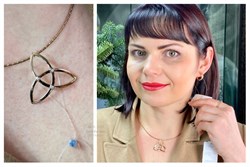 *Подвеска Триглав Белый Бр цв Красное 3-130015-00-00-257 вес 2,13 г - фото 97185 *Подвеска Триглав Белый Бр цв Красное 3-130015-00-00-257 вес 2,13 г - фото 97185