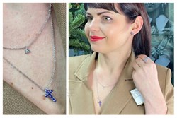 *Колье р.45-50 Танзанит цв Белое арт 6-260471-00-31-784 (вес 4,61 г) - фото 97203 *Колье р.45-50 Танзанит цв Белое арт 6-260471-00-31-784 (вес 4,61 г) - фото 97203