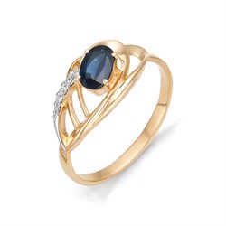 *Кольцо р.17,5 Сапфир цв Красное арт. 11467-102-620 (вес 2,15 г) - фото 97999