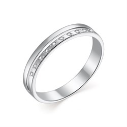 *Кольцо р.16,5 Белый бр цв Белое арт. 13459-200-367 вес 1,27 г - фото 98036