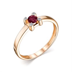 *Кольцо р.17,5 Рубин цв Красное арт. 13984-103-571 (вес 1,91 г) - фото 98131