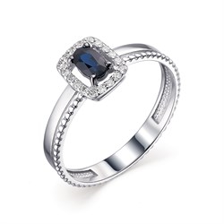 *Кольцо р.16 Сапфир цв Белое арт. 13586-202-330 (вес 1,37 г) - фото 98156