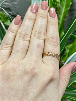 *Кольцо р.16,5 Триглав цв Красное арт. 1000056-721 (вес 2,39 г) - фото 98287