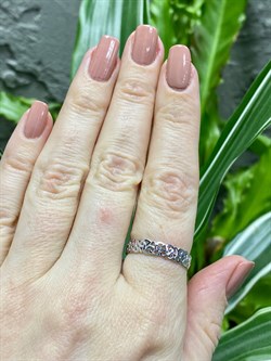 *Кольцо р.18,5 Триглав цв Белое арт. 1000058-141 (вес 2,49 г) - фото 98298 *Кольцо р.18,5 Триглав цв Белое арт. 1000058-141 (вес 2,49 г) - фото 98298