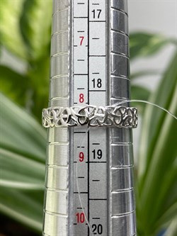 *Кольцо р.18,5 Триглав цв Белое арт. 1000058-141 (вес 2,49 г) - фото 99203 *Кольцо р.18,5 Триглав цв Белое арт. 1000058-141 (вес 2,49 г) - фото 99203