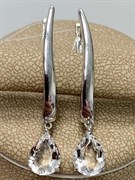 *Серьги Прищепки Горный Хрусталь арт. 02-1988/00ГХ-00-039 вес 5,33 г