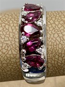 *Кольцо р.18 Родолит арт. SM-R02909-X-W-lil-X-W-974 вес 3,26 г
