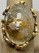 *Кольцо р.17,5 Солнечный камень Гелиолит АРТ 52777 (ВЕС 14,37 Г)