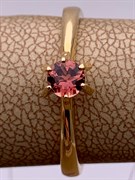 *Кольцо р.18 Розовый Турмалин цв Лимонное арт. 1_00240-507 вес 3,09 г