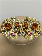 *Серьги Янтарь арт. 821917к-258 (Вес 9,53 г)