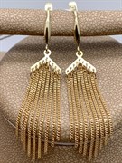 *Серьги цв Лимонное арт. 02-2413-00-000-1130-02-082 вес 3,64 г