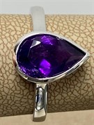 *Кольцо р.19 Аметист арт. SM-R02897-X-W-Pur-X-X-680 вес 3,18 г