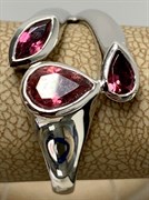 *Кольцо р.18 Розовый Турмалин арт. SM-R02913-X-W-Pin-X-X-128 вес 3,58 г