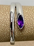 *Кольцо р.19 Аметист арт. SM-R02899-X-W-Pur-X-X-679 вес 2,94 г