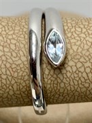 *Кольцо р.17 Голубой Топаз арт. SM-R02899-X-W-SBT-X-X-594 вес 2,56 г