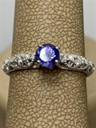 *Кольцо р.17,5 Танзанит арт. SM-R01830-X-W-TN-X-W-596 вес 2,1 г