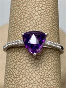 *Кольцо р.18 Аметист арт. AS-R11049-X-W-Pur-X-W-399 вес 1,5 г