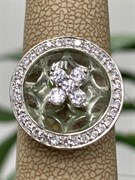*Кольцо р.17,5 Празиолит арт. AS-R06283-X-W-S-X-W-954 вес 4,7 г