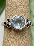 *Кольцо р.16,5 Голубой Топаз Сапфир арт. RB-R00387-X-W-BU-X-BL-348 вес 2,9 г