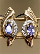 *Серьги Танзанит арт. 02-2423/00ТЗ-06-478 вес 2,3 г