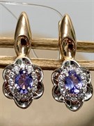 *Серьги Танзанит арт. 02-2427/00ТЗ-06-698 вес 2,89 г