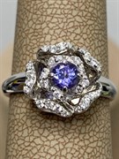 *Кольцо р.17,5 Танзанит арт. 01-2555/00ТЗ-00-474 вес 3,42 г