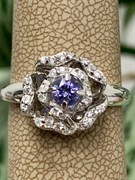 *Кольцо р.18,5 Танзанит арт. 01-2555/00ТЗ-00-498 вес 3,36 г