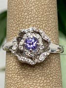 *Кольцо р.19,5 Танзанит арт. 01-2555/00ТЗ-00-511 вес 3,54 г
