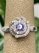 *Кольцо р.18,5 Танзанит арт. 01-2556/00ТЗ-00-856 вес 2,99 г