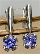 *Серьги Танзанит арт. 02-1073/00ТЗ-00-502 вес 2,24 г