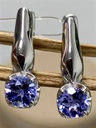 *Серьги Танзанит арт. 02-1159/00ТЗ-00-256 вес 2,03 г