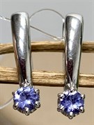 *Серьги Танзанит арт. 02-2253/00ТЗ-00-687 вес 2,06 г