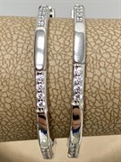 *Серьги Конго Белый Фианит арт. 02-2287/00КЦ-00-954 вес 5,06 г