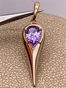 *Подвеска Александрит синт. цв Красное арт. 10-1-100-48-630 вес 0,9 г