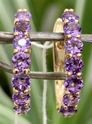 *Серьги Аметист арт. 2320061319-456 Вес 2,66 г