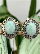 *Серьги Амазонит арт. 2310372113-092 Вес 3,95 г