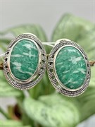 *Серьги Амазонит арт. 2310370981-523 Вес 10,66 г
