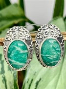 *Серьги Амазонит арт. 2310371371-586 Вес 9,15 г