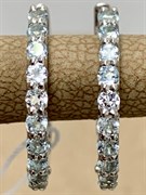 *Серьги Конго Голубой Топаз арт. 2340071315-610 Вес 3,39 г