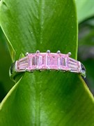 *Кольцо р.18 Розовый Фианит арт. AC025R18 Вес 1,8 г