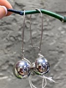 *Серьги Петли Шары арт. 3407011727-466 Вес 12,41 г