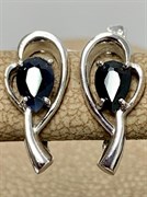 *Серьги Сапфир арт. 3037012983-363 Вес 2,40 г