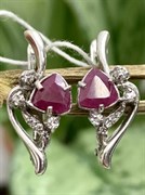 *Серьги Рубин арт. 3987012999-10-436 Вес 2,64 г